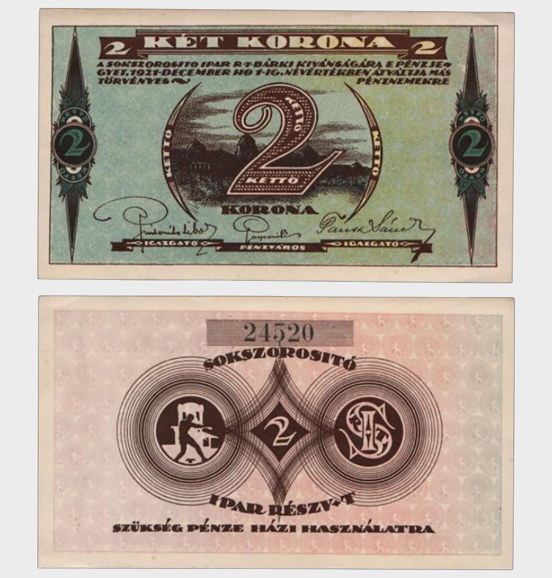 #CO3358 - Hungary 1921 - 2 Korona - Image 1