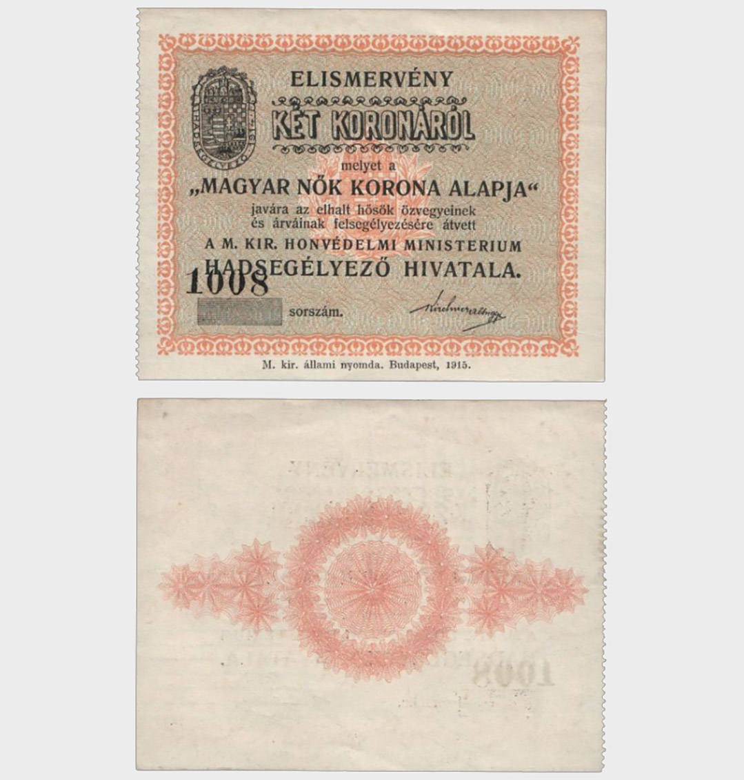 #CO3370 - Hungary 1915 - 2 Korona - Image 1