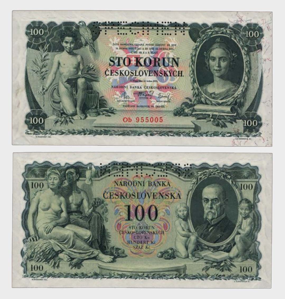 #CO3406 - Czechoslovakia 1931 - 100 Korun - Image 1
