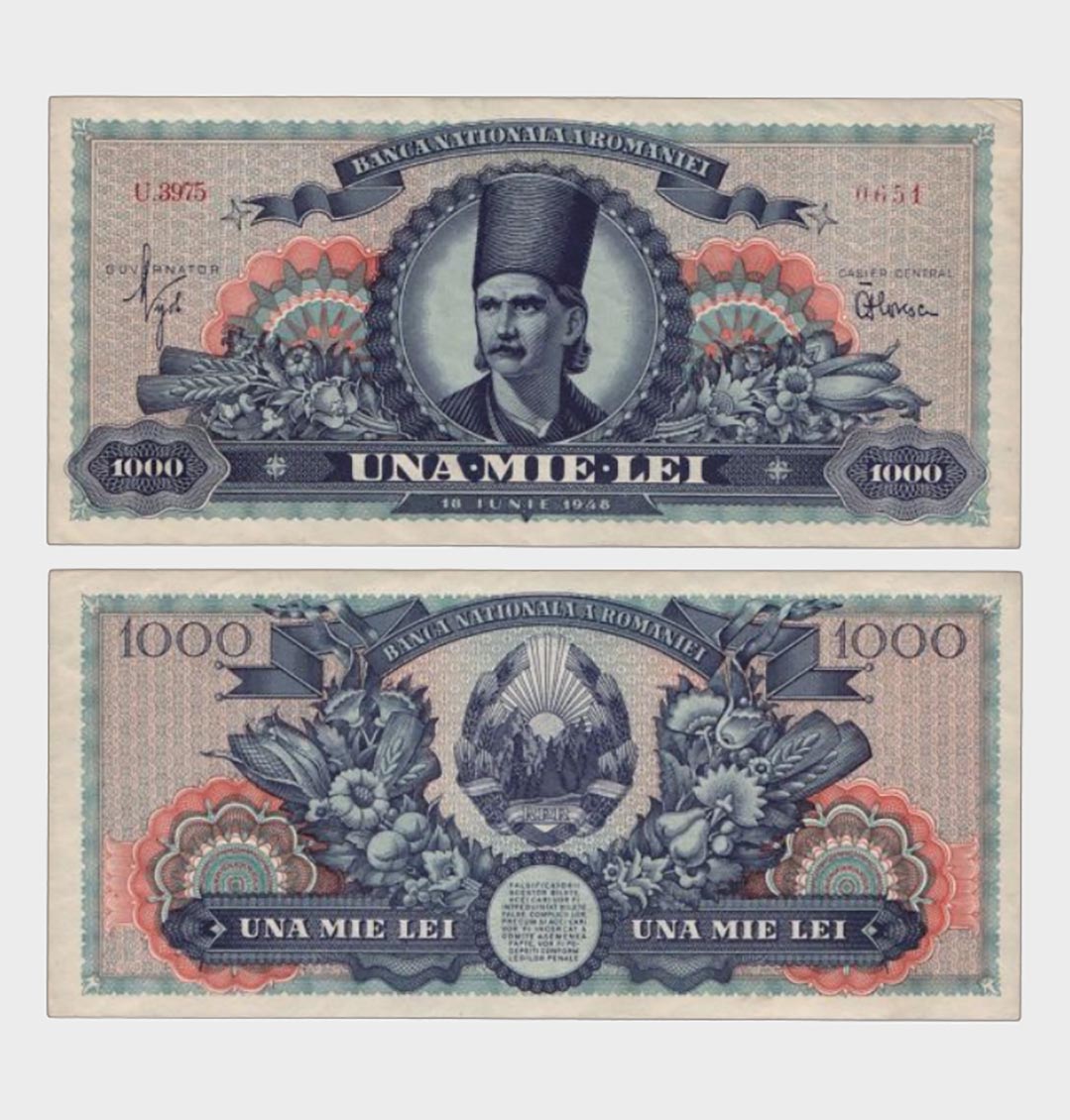 #CO3515 - Romania 1948 - 1000 Lei - Image 1