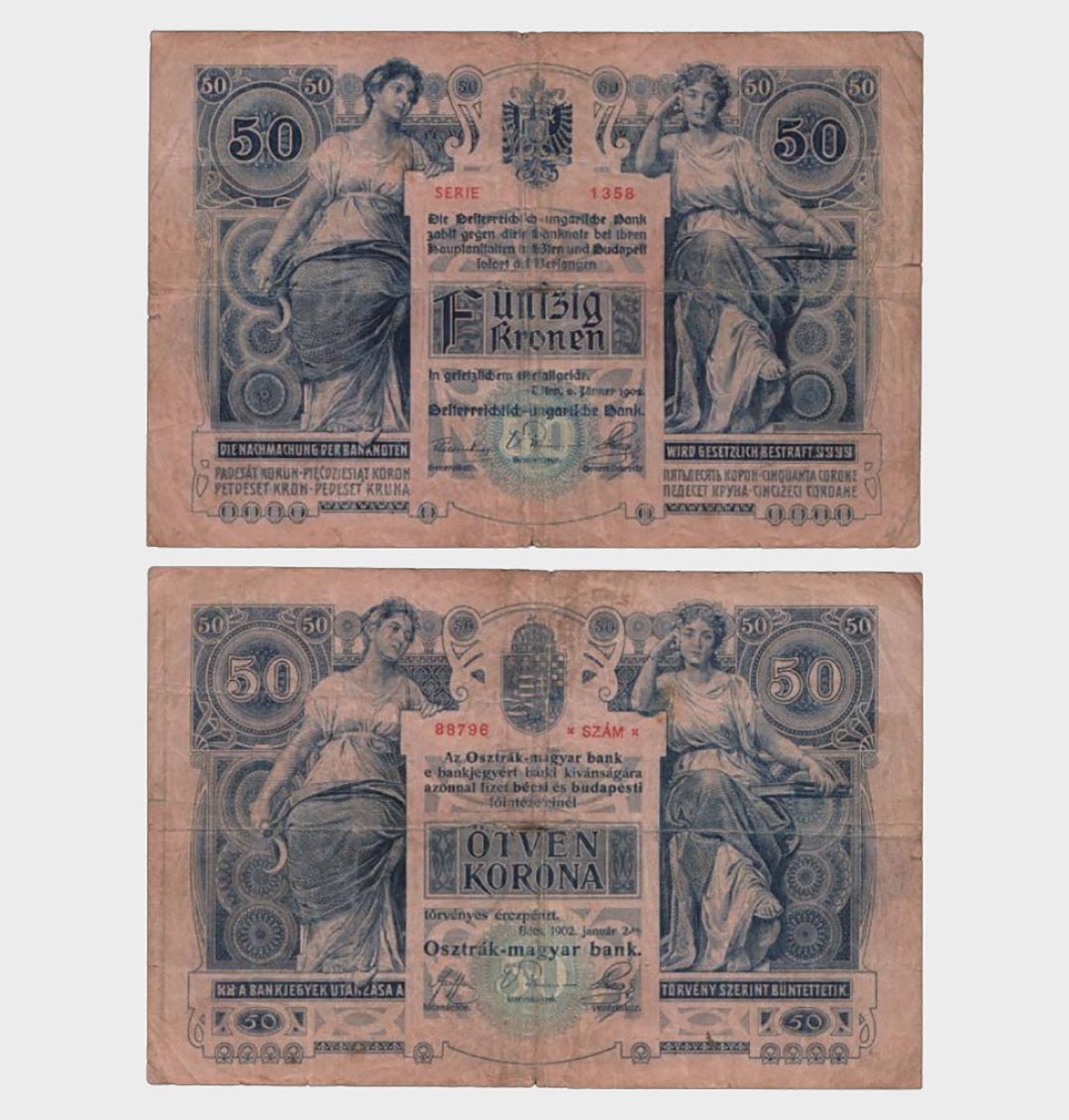 #CO3681 - Austria 1902 - 50 Kronen - Image 1