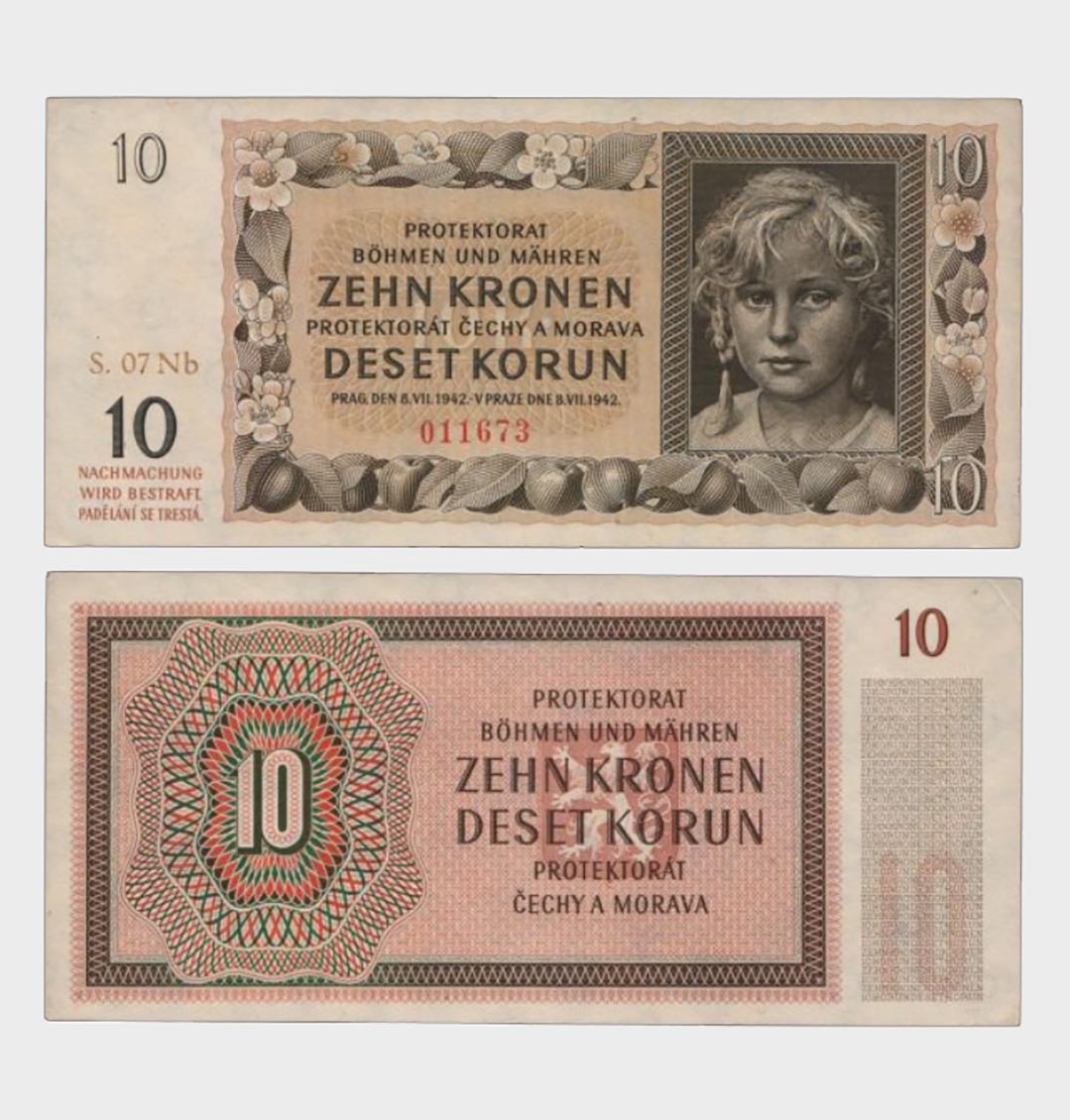#CO3809 - Bohemia and Morava 1942 - 10 Korun - Image 1