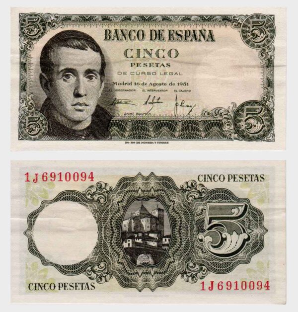 1951 - 5 Pesetas