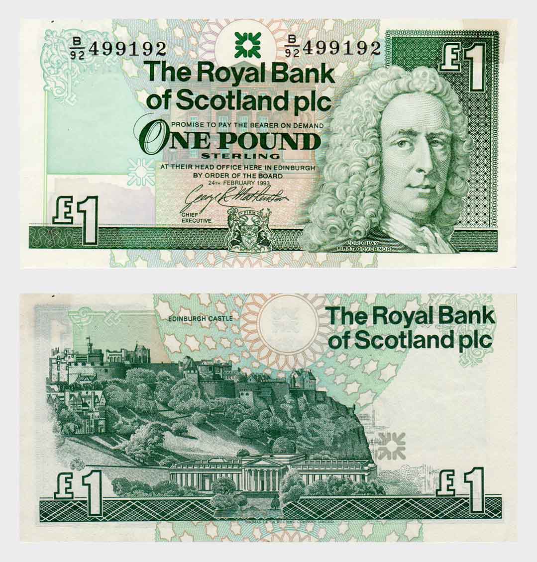 #ED3233 - Scotland 1993 - 1 Pound - Image 1