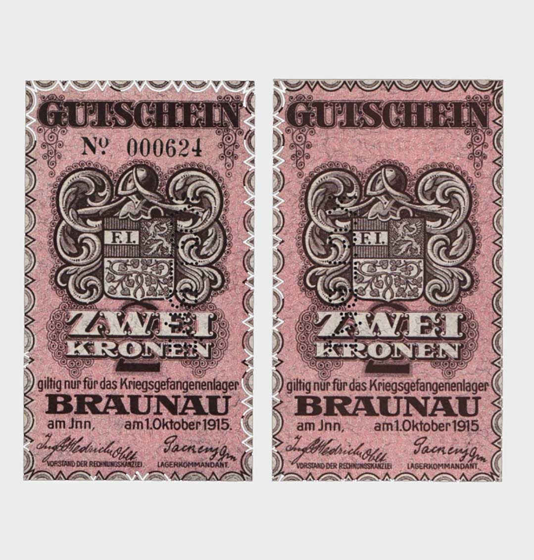 #CO4226 - POW Camp - Austro-Hungary 1915 - 2 Kronen - Image 1