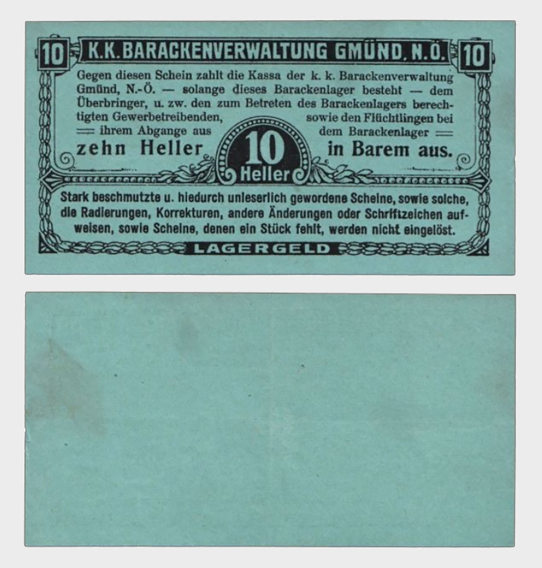 #CO4254 - POW Camp - Austro-Hungary - 1 191? - 10 Heller - Image 1