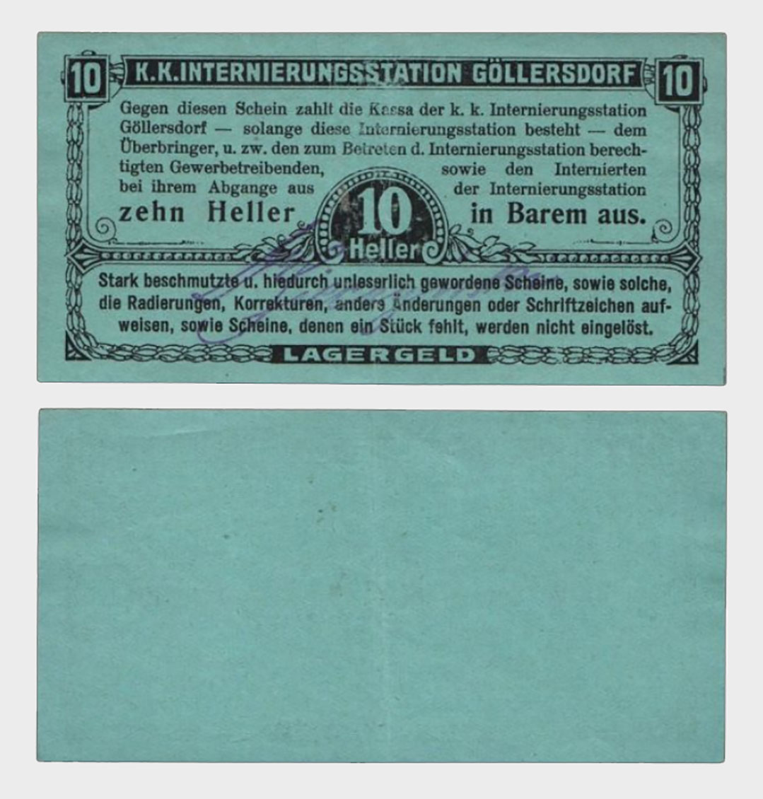 #CO4258 - POW Camp - Austro-Hungary - 1 191? - 10 Heller - Image 1