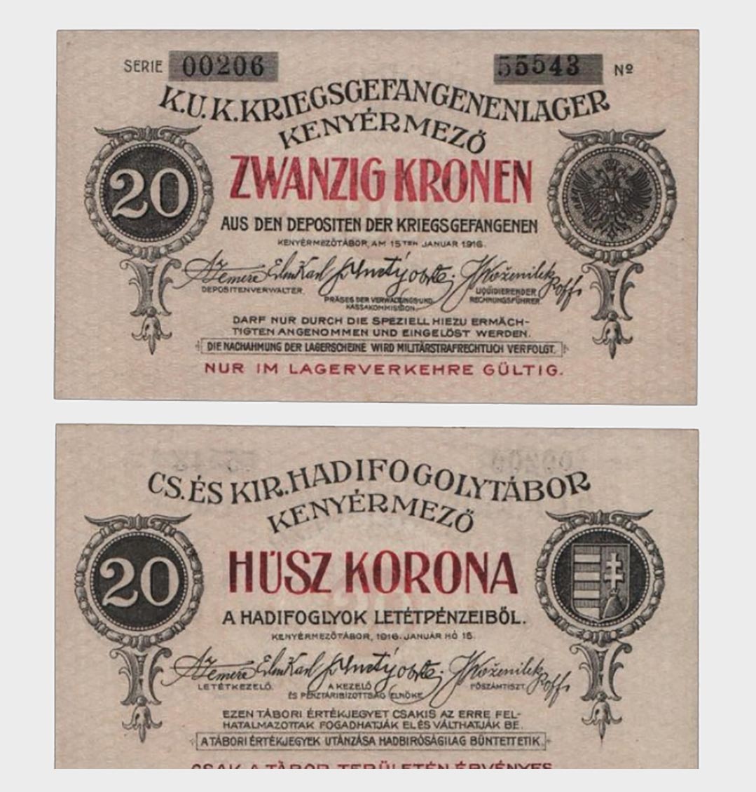 #CO4265 - POW Camp - Austro-Hungary - 1 1916 - 20 Kronen - Image 1