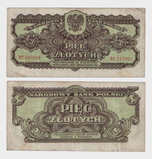 1944 - 5 Zlotych