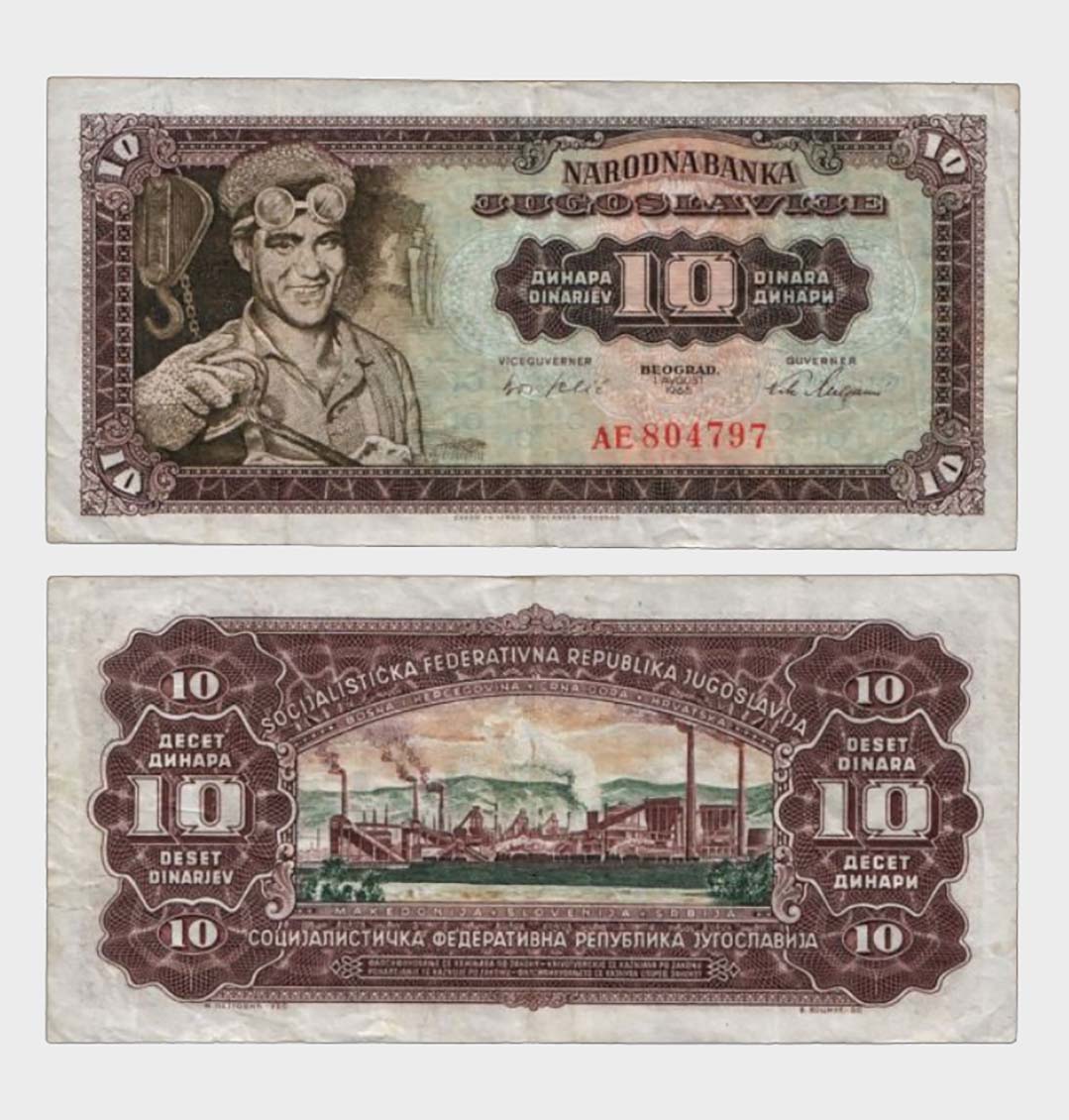 #CO4867 - Jugoslavia 1965 - 10 Dinara - Image 1