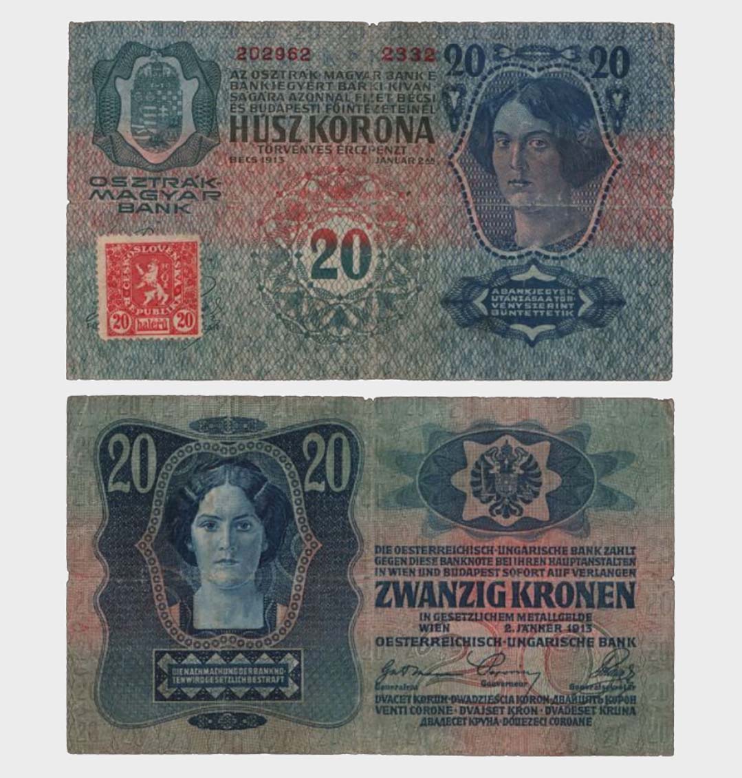 #CO4972 - Czechoslovakia 1913 (1919) - 20 Korun - Image 1