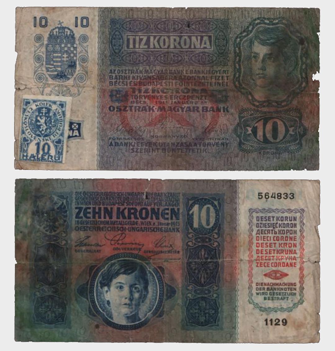 #CO4974 - Czechoslovakia 1915 (1919) - 10 Korun - Image 1