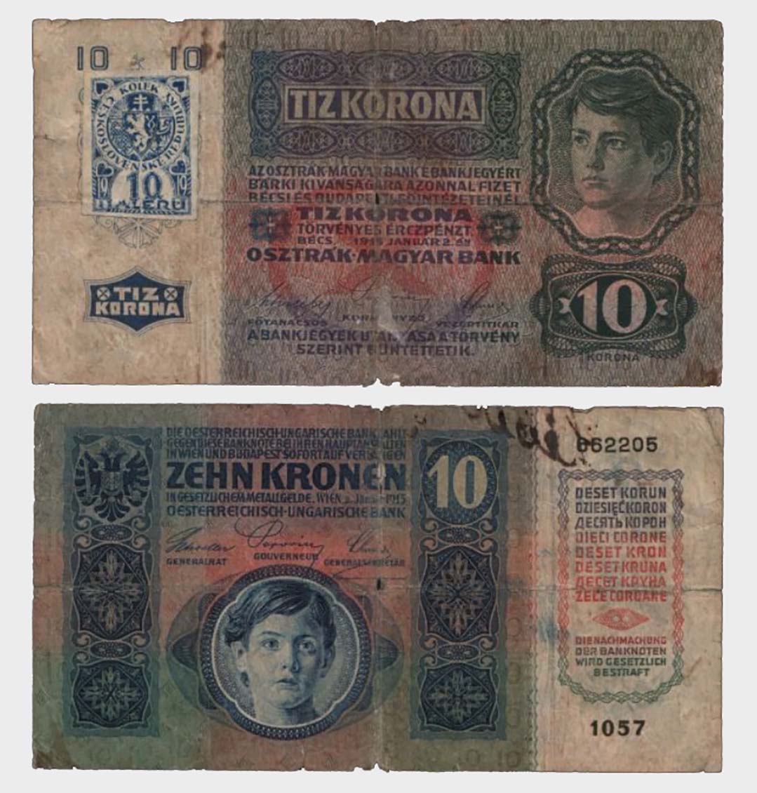 #CO4977 - Czechoslovakia 1915 (1919) - 10 Korun - Image 1