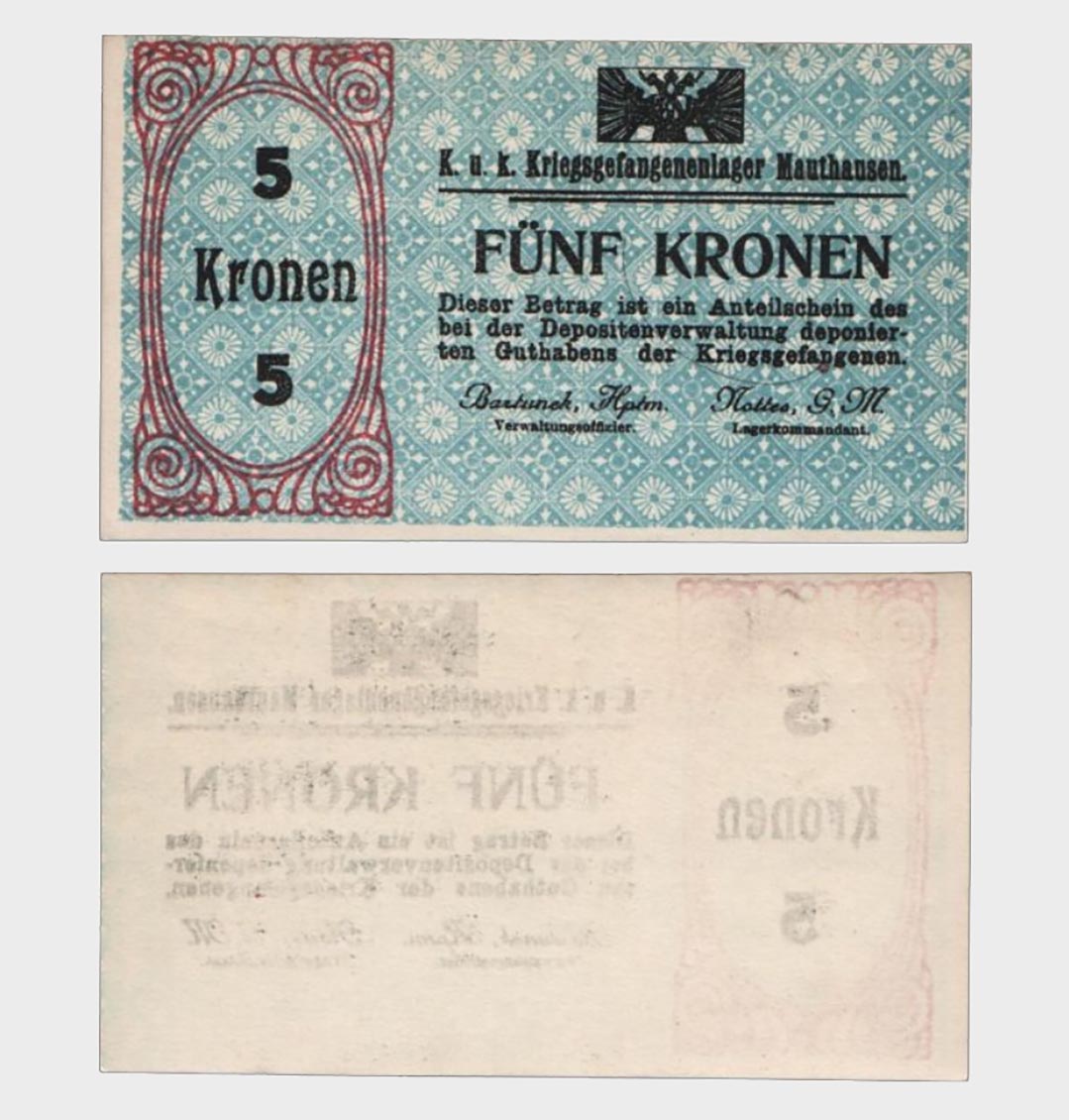 #CO5043 - Austria 1915 - 5 Kronen - Image 1