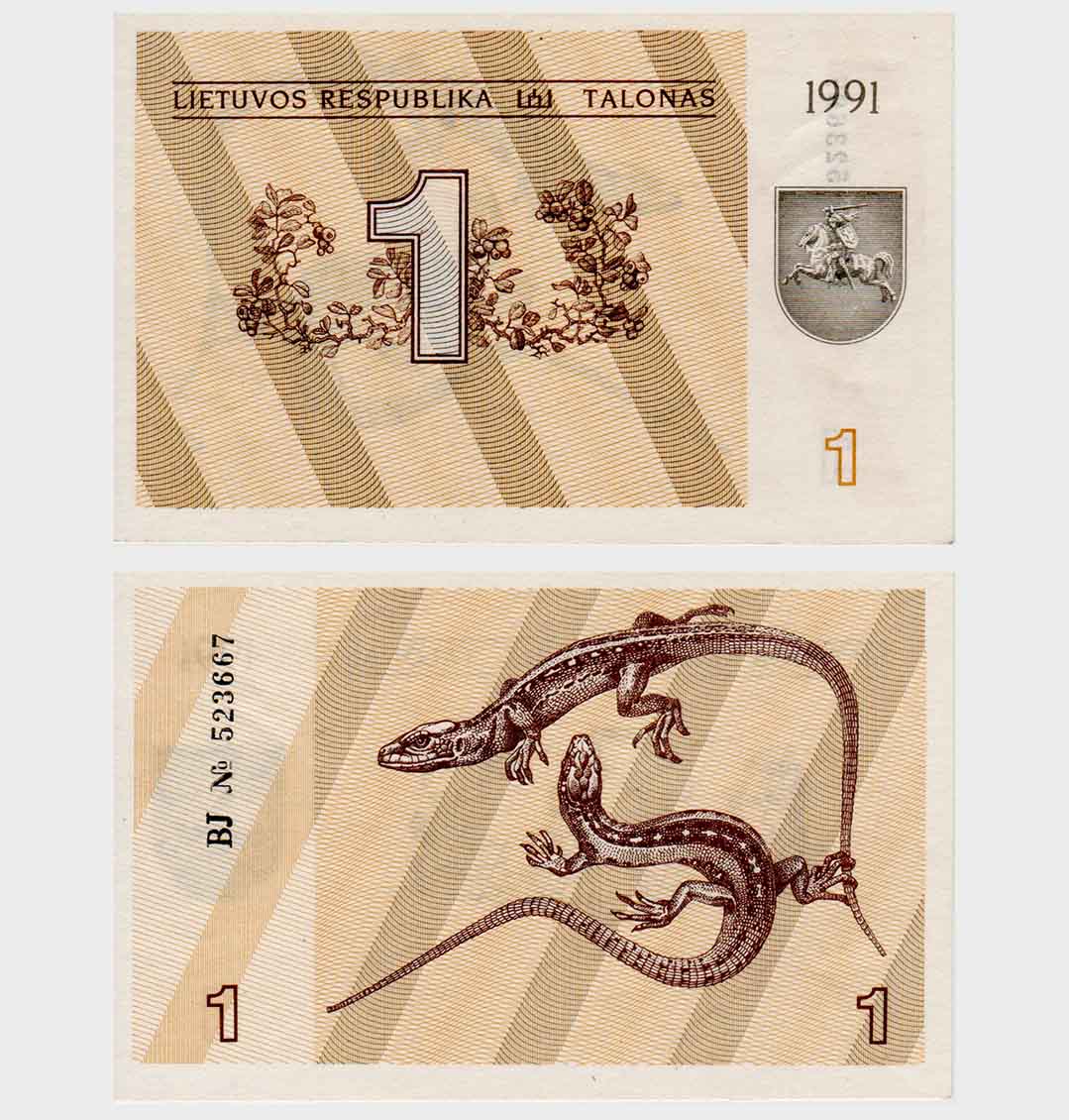 #ED4084 - Lithuania 1991 - 1 Talonas - Image 1