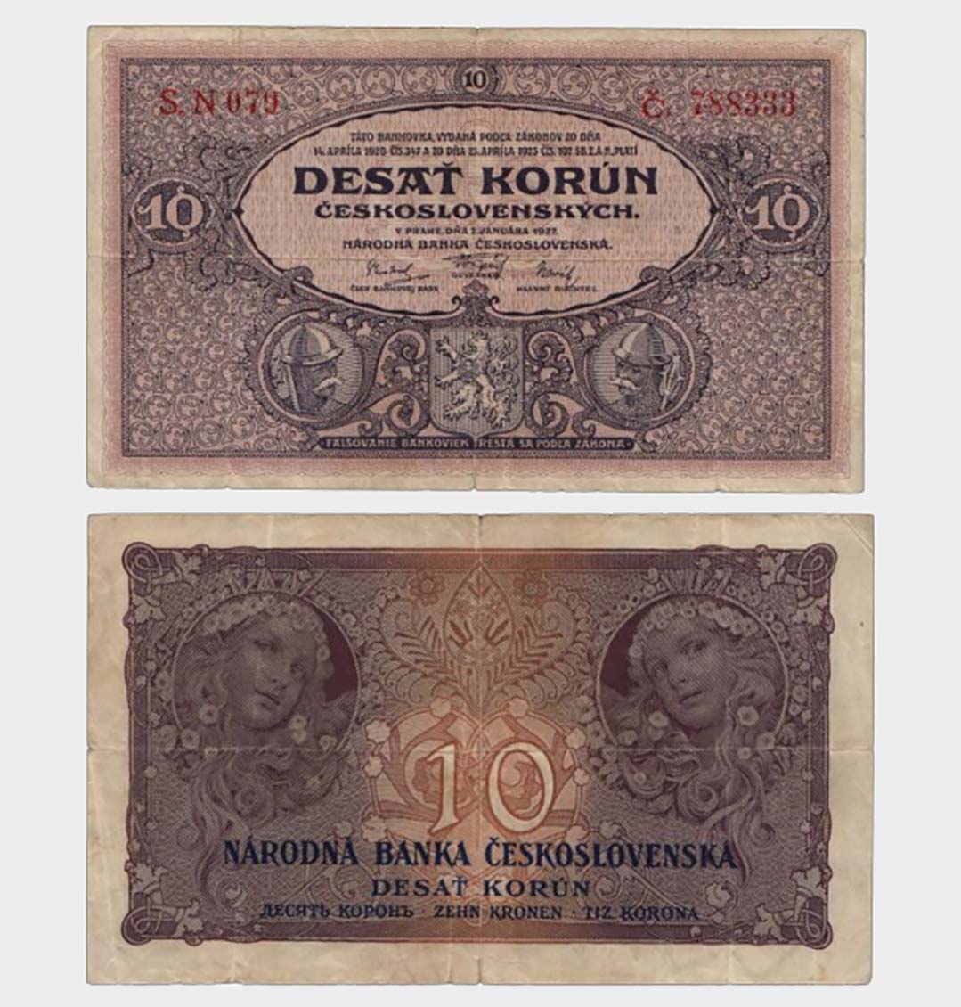#CO5244 - Czechoslovakia 1927 - 10 Korun - Image 1