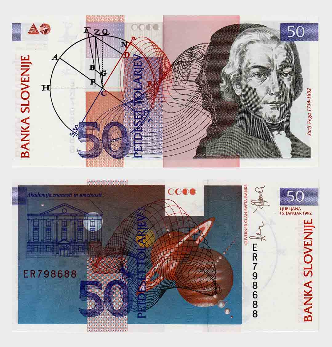 #ED4255 - Slovenia 1992 - 50 Tolarjev - Image 1