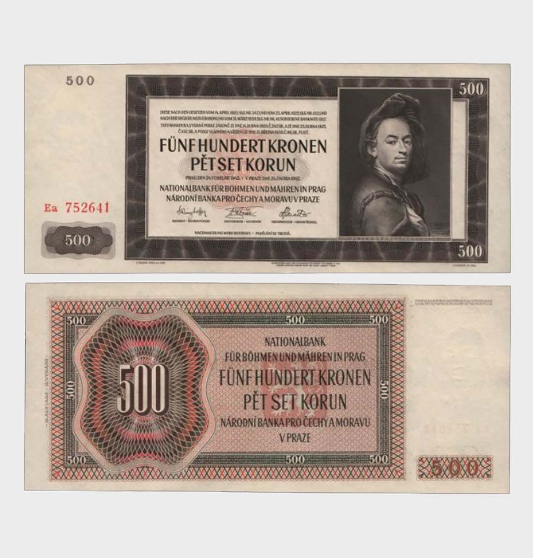 #CO5852 - Bohemia and Morava 1942 - 500 Korun - Image 1