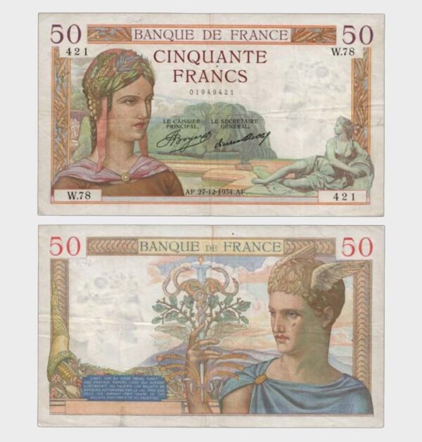 1934 - 50 Francs