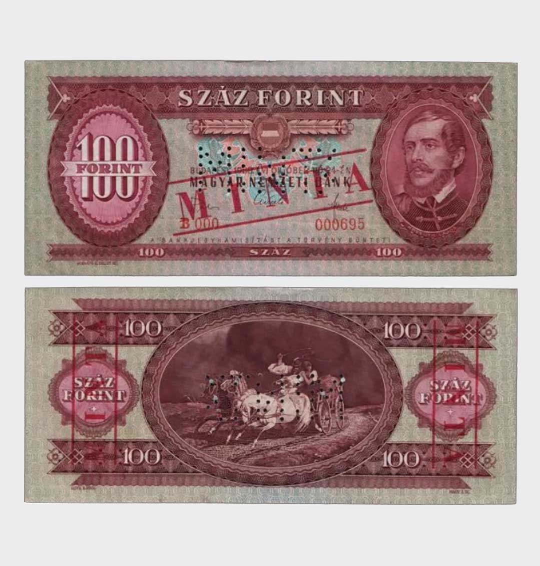 #CO7415 - Hungary 1968 - 100 Forint - MINTA - Image 1