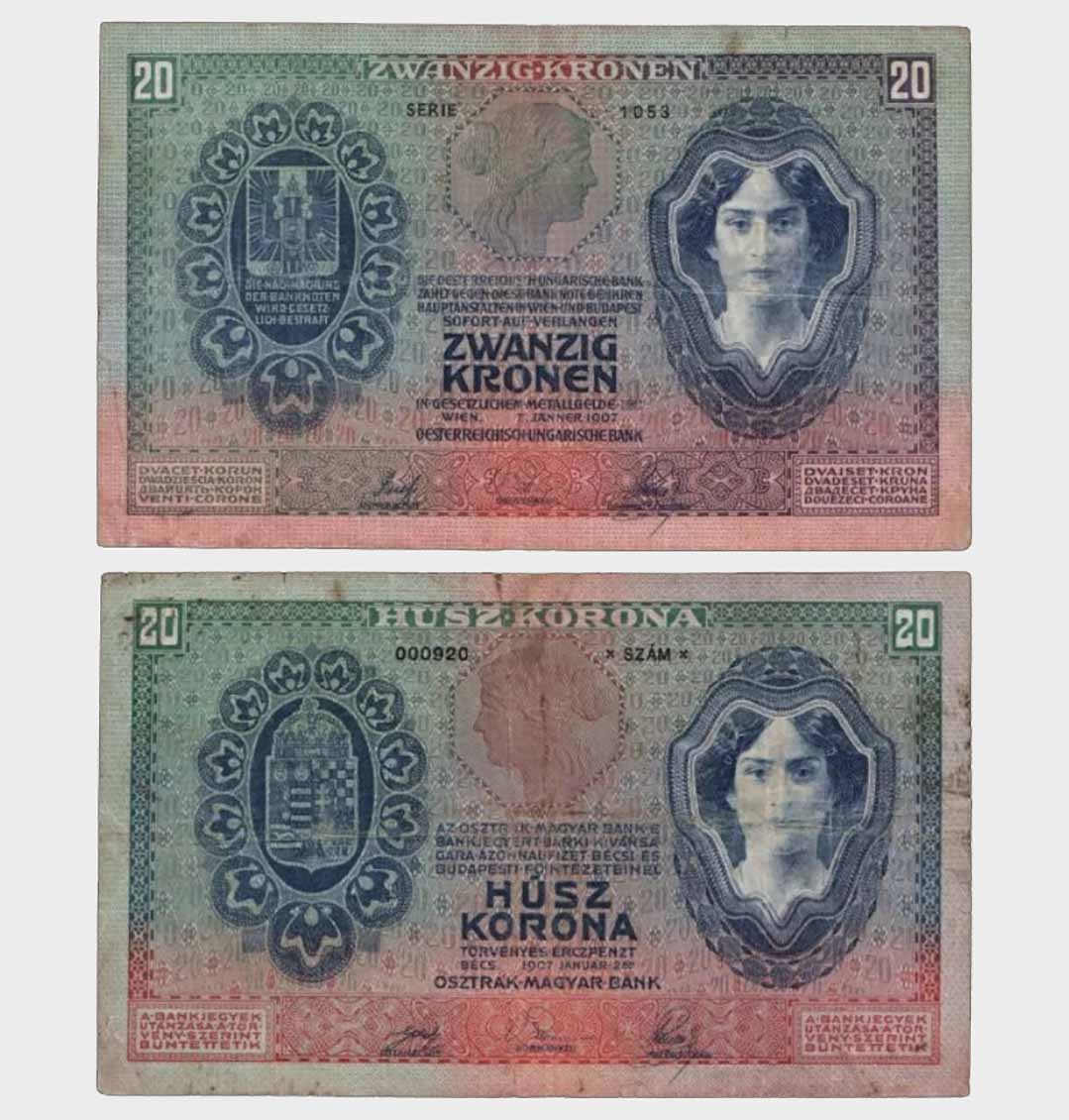 #CO7650 - Austria 1907 - 20 Kronen - Image 1