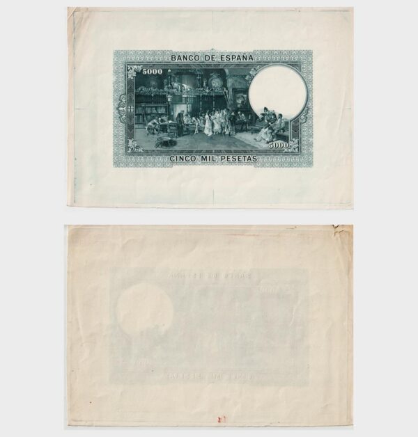 1938 - 5000 Pesetas - PROOF