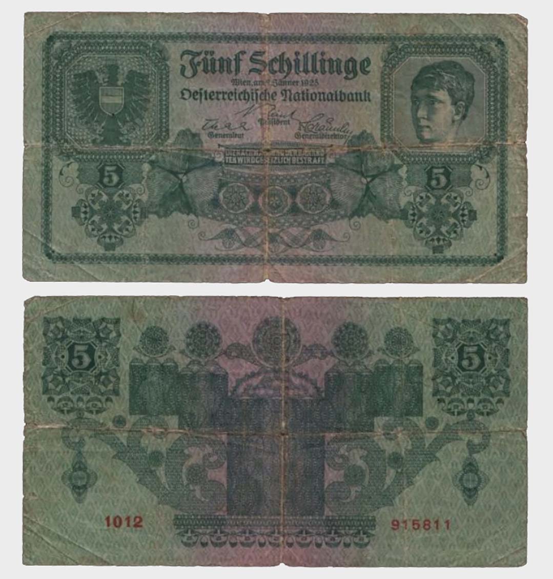 #CO7738 - Austria 1925 - 5 Schilling - Image 1