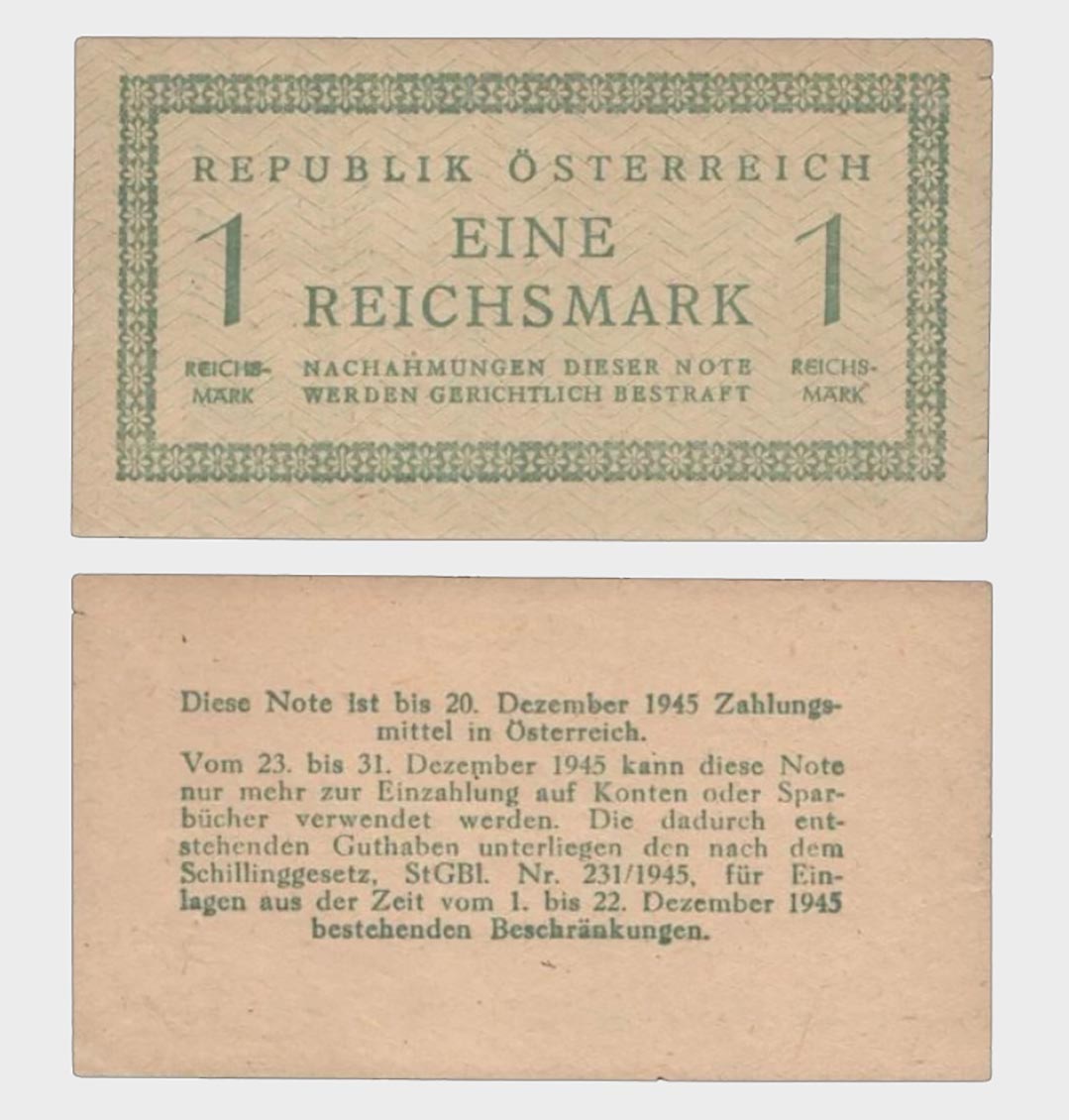 #CO7740 - Austria 1945 - 1 Reichsmark - Image 1