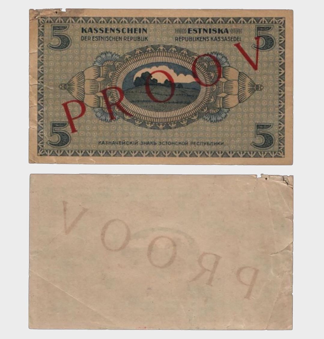 #CO7818 - Estonia 1919 - 5 Marka - PROOV - PROOF - Image 1