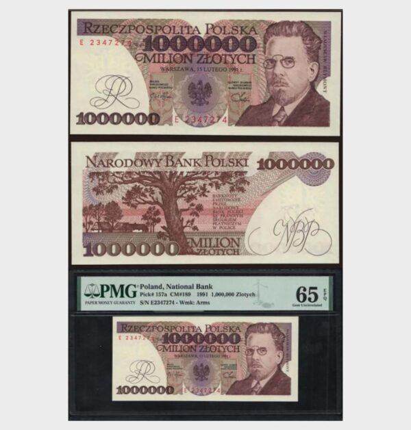 1991 - 1.000.000 Zlotych - PMG