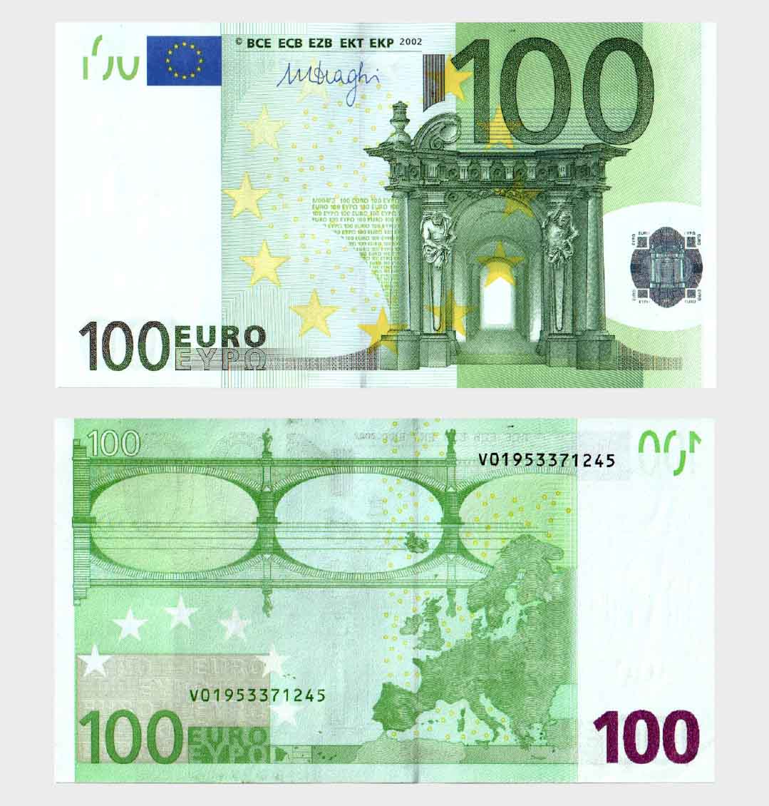 #ED5352 - Euro 2002 - 100 Euro - Image 1
