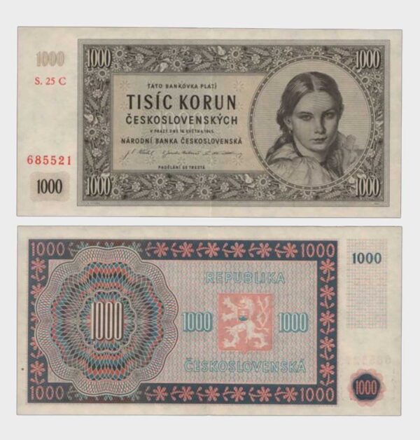 1945 - 1000 Korun