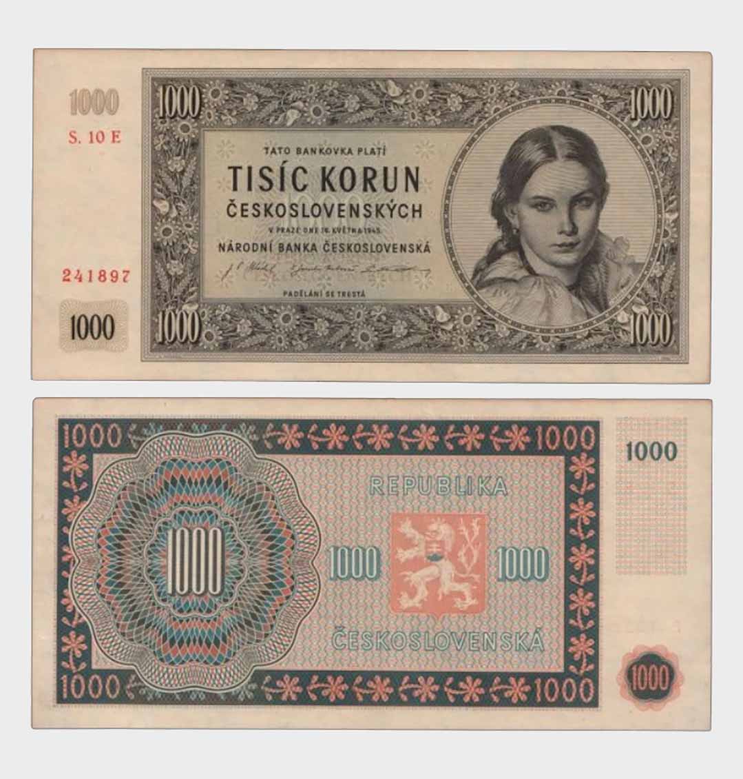 #CO7997 - Czechoslovakia 1945 - 1000 Korun - Image 1